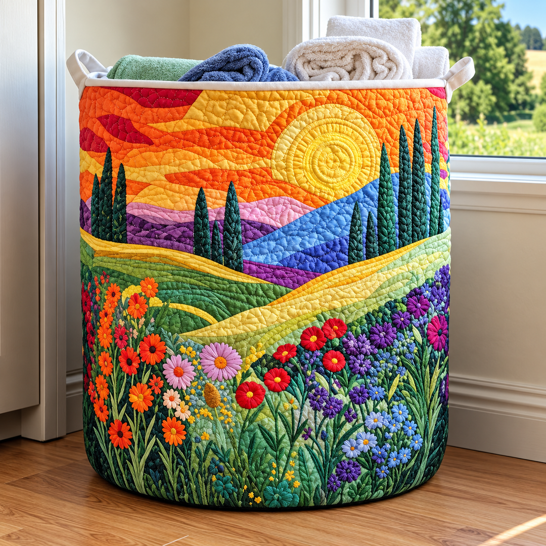 FLORIA | FLOWER LAUNDRY BASKET