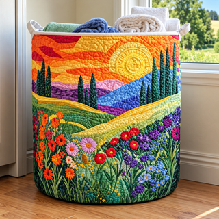 FLORIA | FLOWER LAUNDRY BASKET
