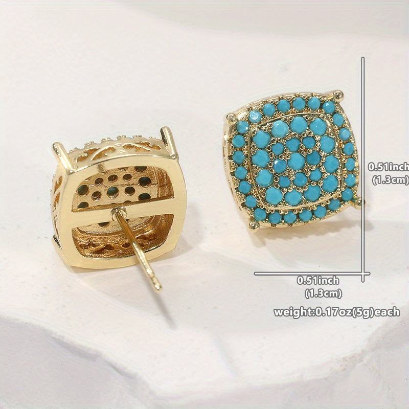 Linnea | Turquoise Stud Earrings