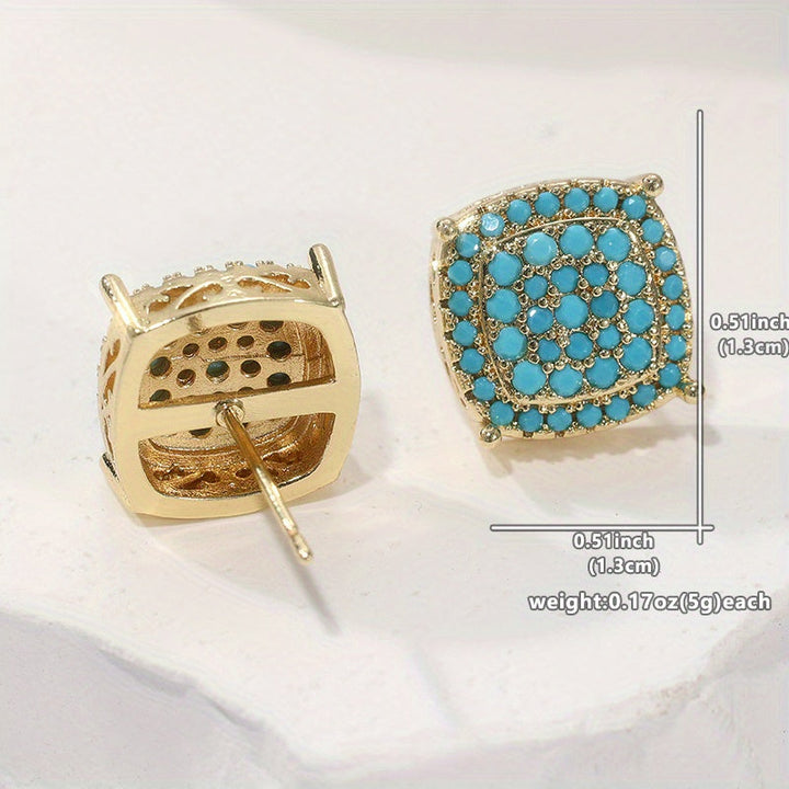 Linnea | Turquoise Stud Earrings