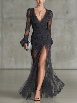 Diana | Sheer Maxi Dress