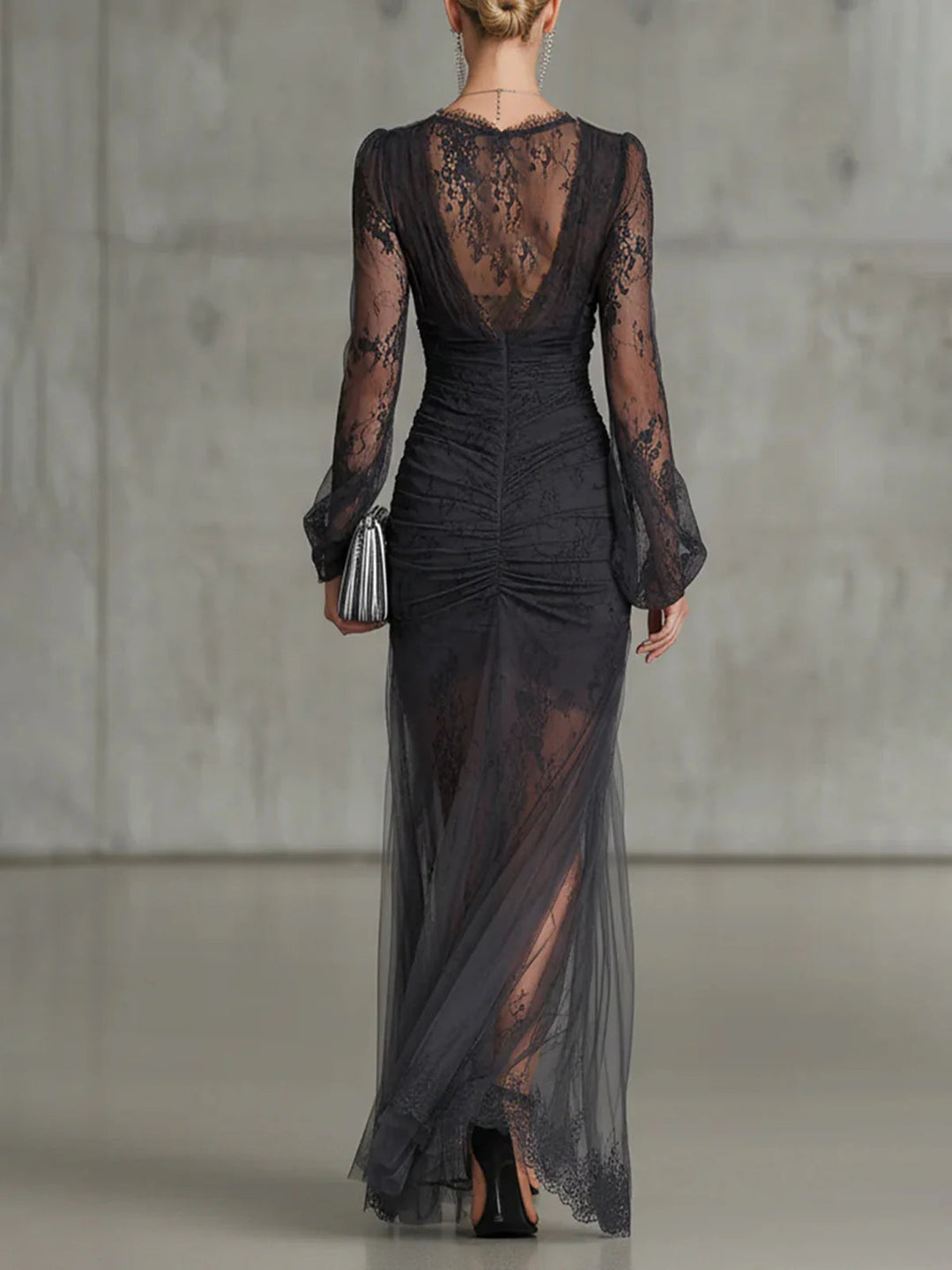 Tessa | Lace Sheer Dress