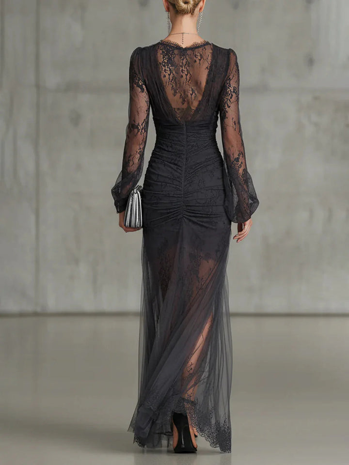 Tessa | Lace Sheer Dress