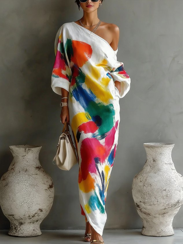 Davina | Printed Maxi Dress