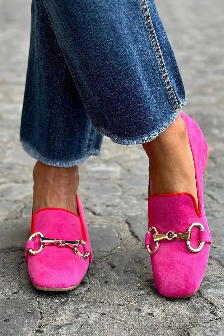 FLORIE | STATEMENT METAL-DETAIL LOAFERS