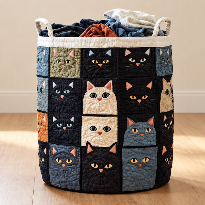 KATIE | CAT LAUNDRY BASKET