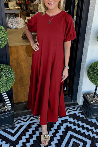 Odette | Puff-Sleeve Maxi Flattering