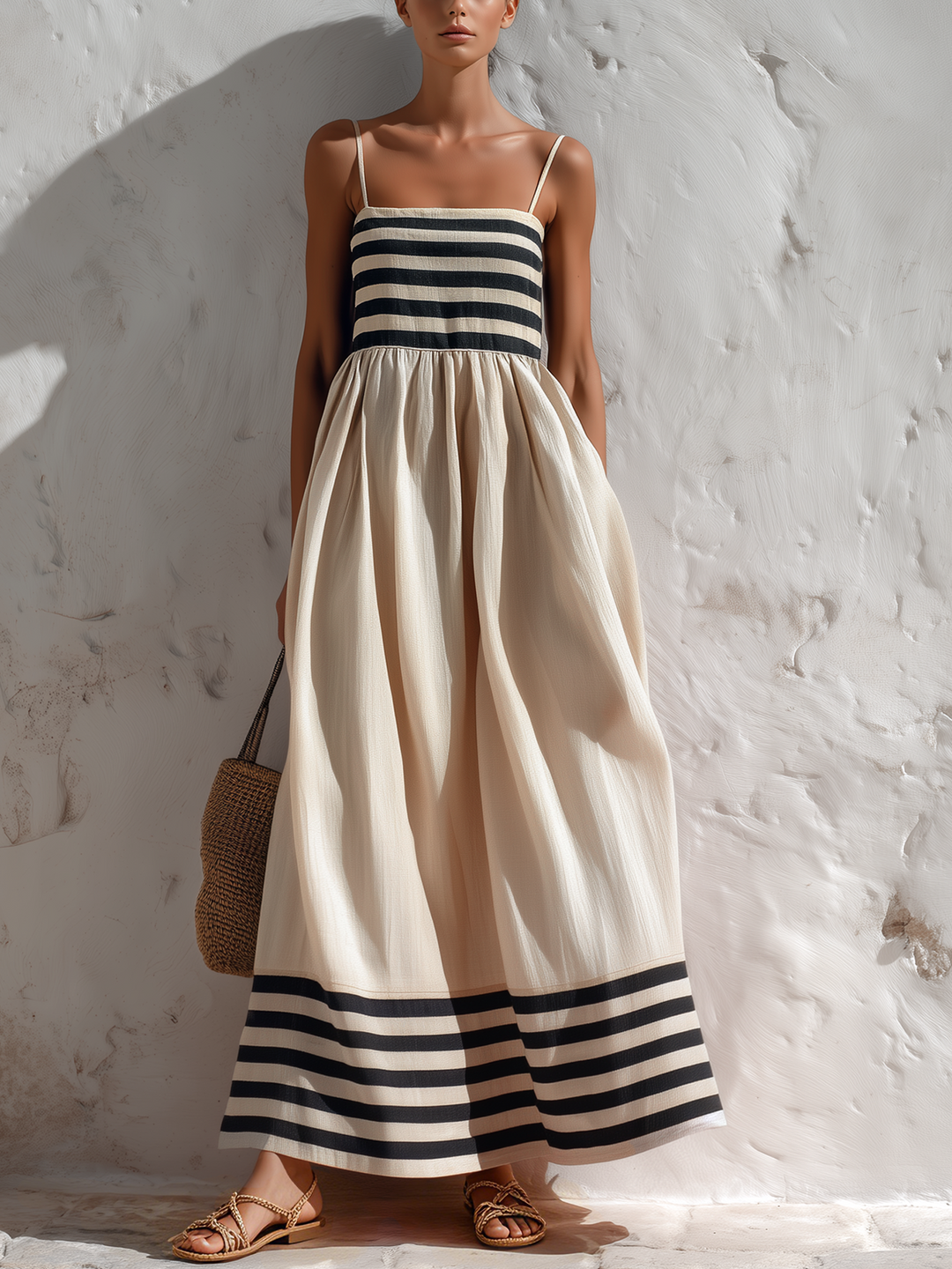 Ortensia | Striped Maxi Dress