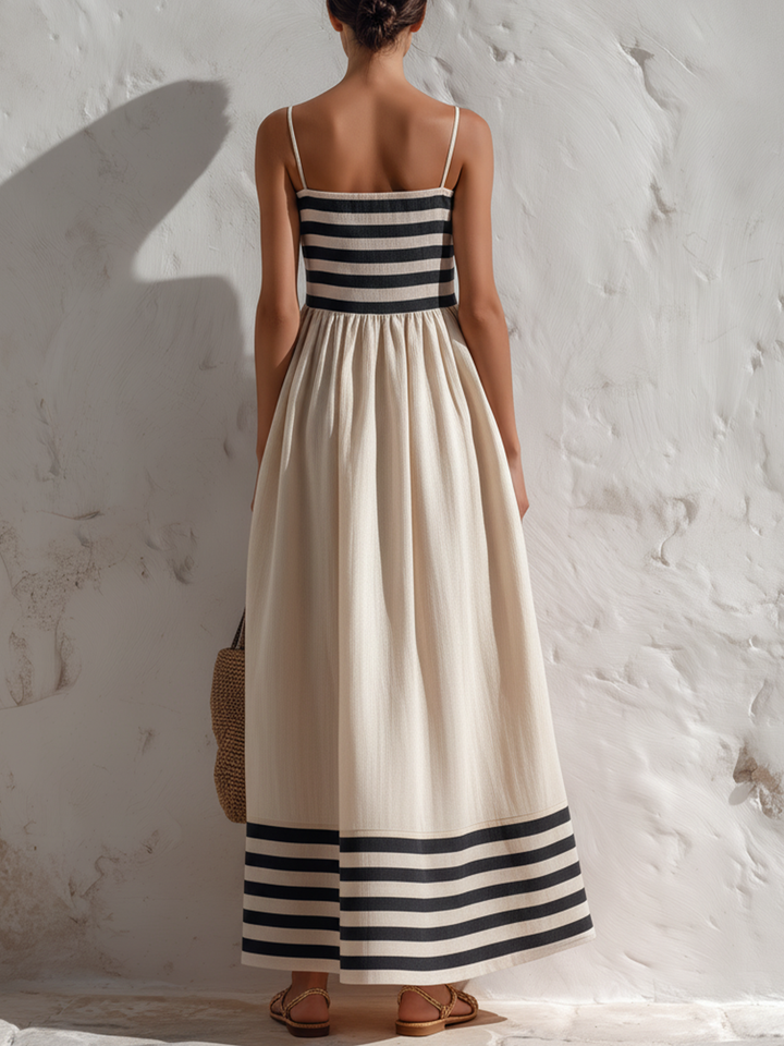 Ortensia | Striped Maxi Dress