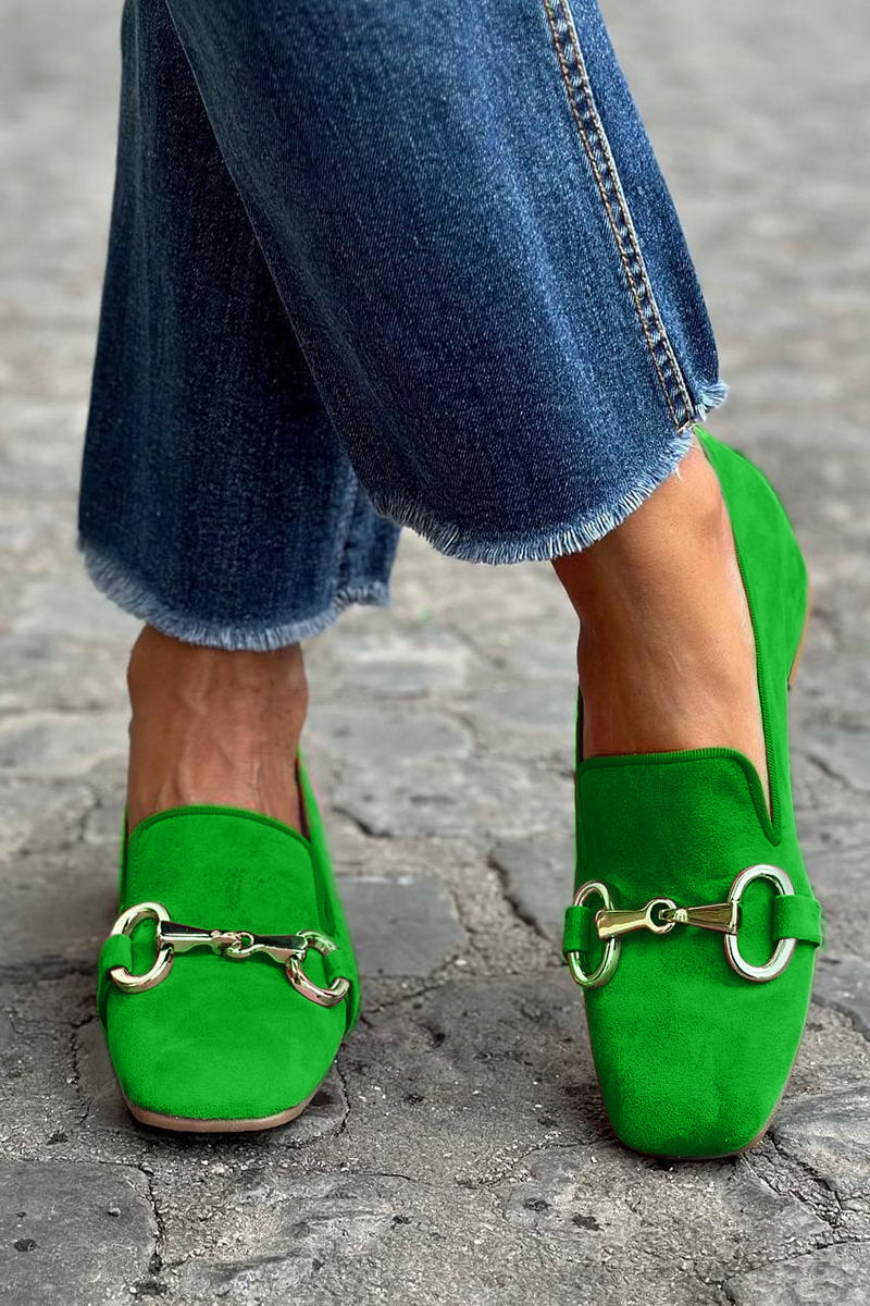 FLORIE | STATEMENT METAL-DETAIL LOAFERS