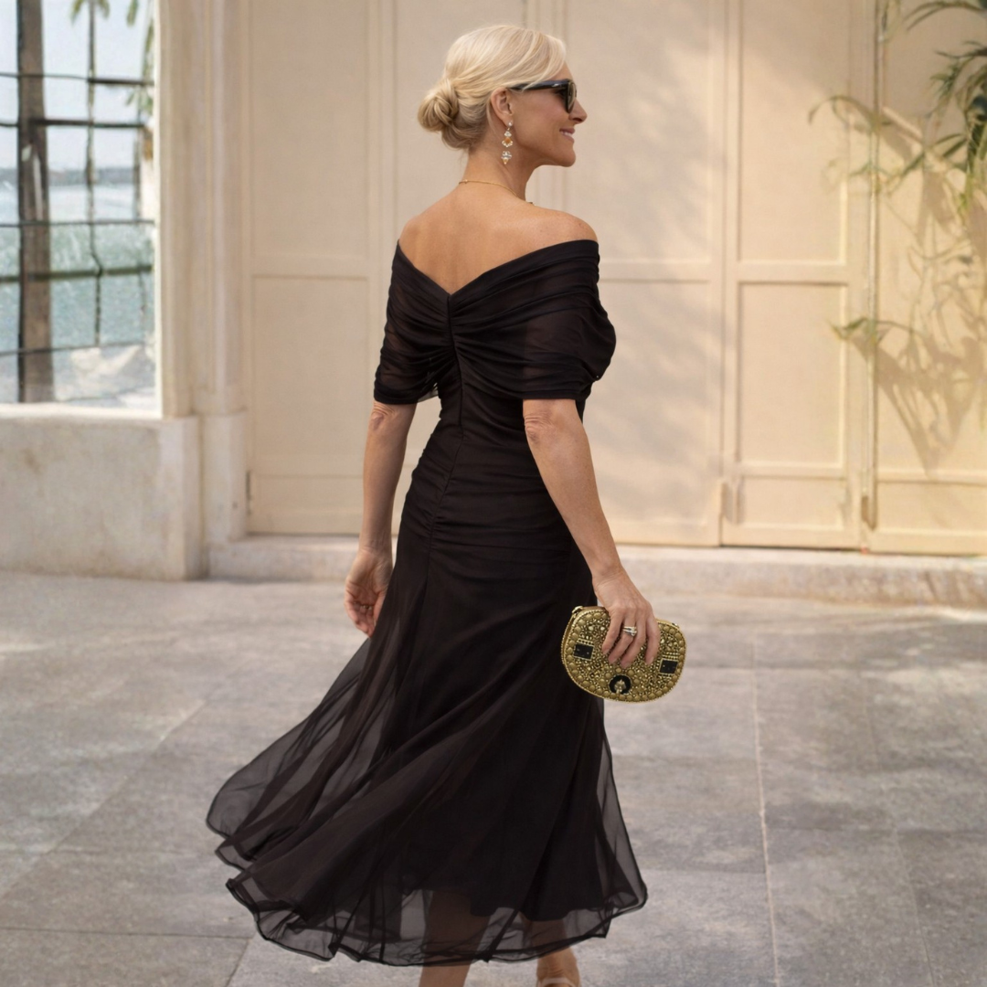 Lydia Off Shoulder Maxi Dress Full Length