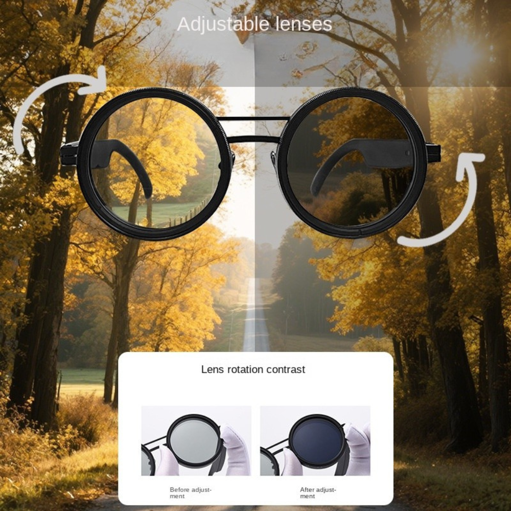 VarioLens™ ND9 Sunglasses with Adjustable Rotating Filter for Custom Intensity