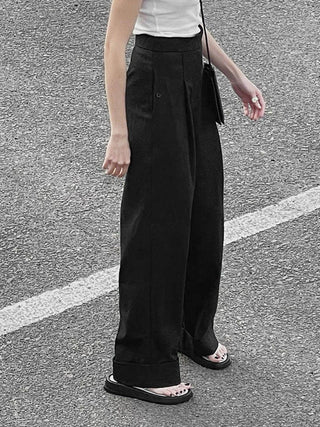 Black high-waisted pants