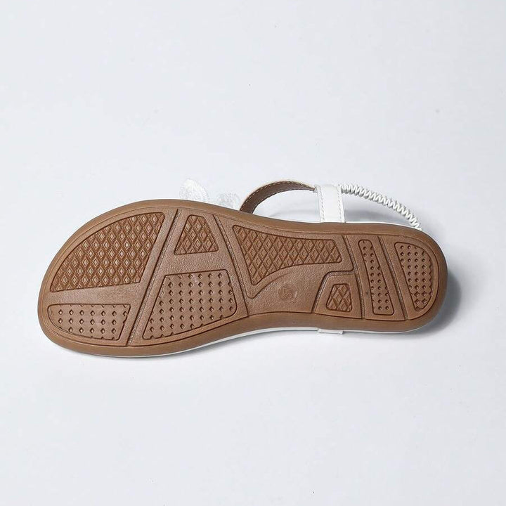 Fiorella Orthopedic Sandals with Applied Flowers