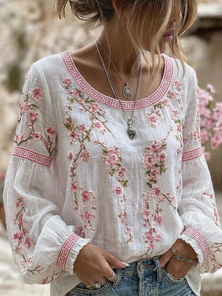 MARY | ELEGANT FLORAL BLOUSE
