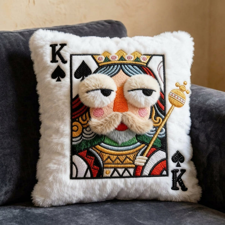 POKER KING | CHARACTER THROW PILLOW