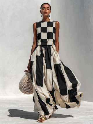 Ardenne™ | Plaid Maxi Dress