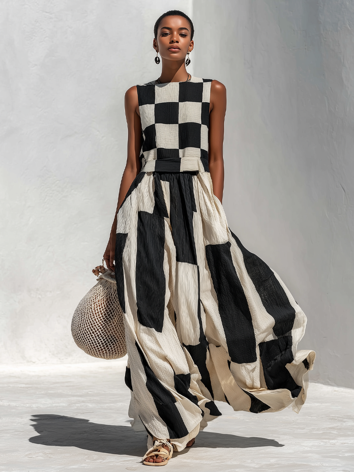 Ardenne™ | Plaid Maxi Dress