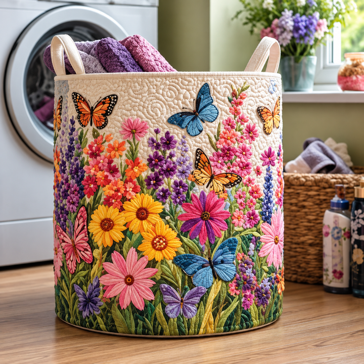 FLORIA | FLOWER LAUNDRY BASKET