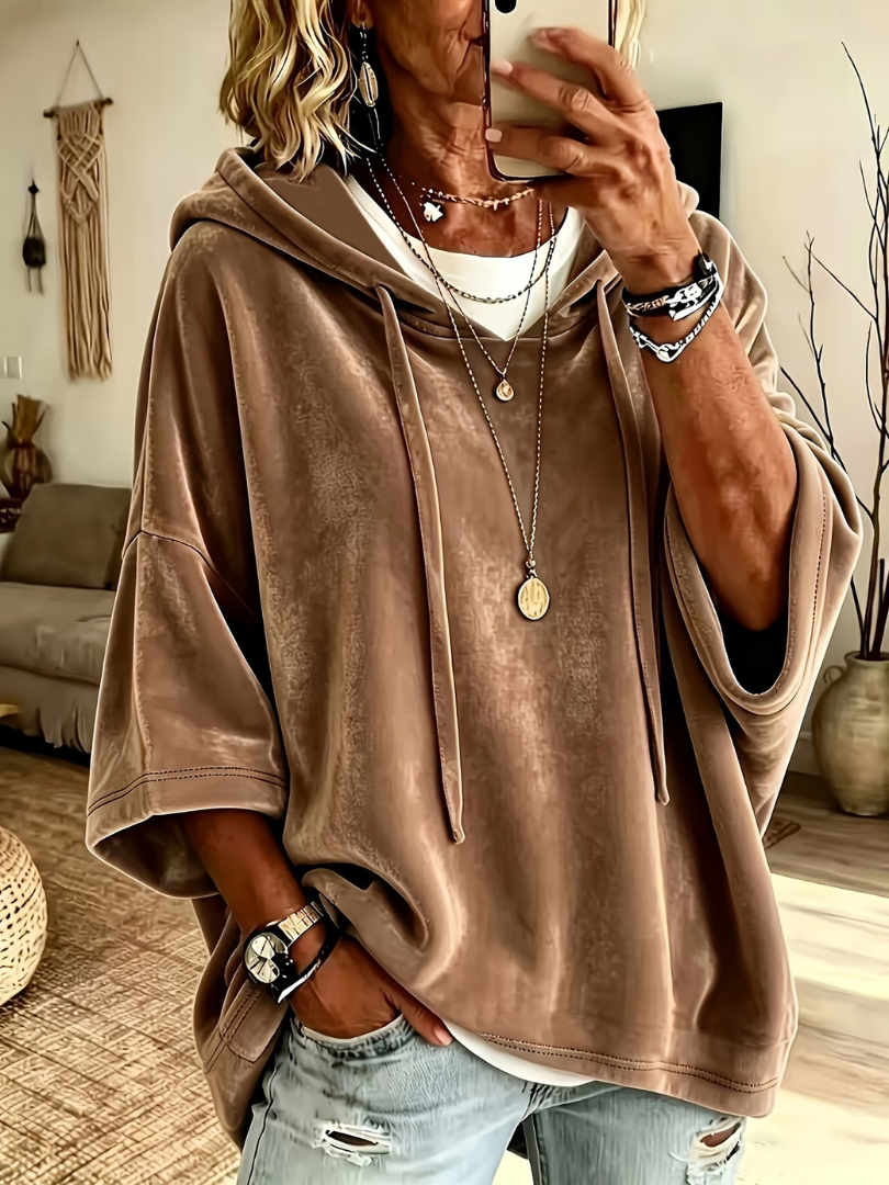 NOEMI | OVERSIZED HOODED TOP