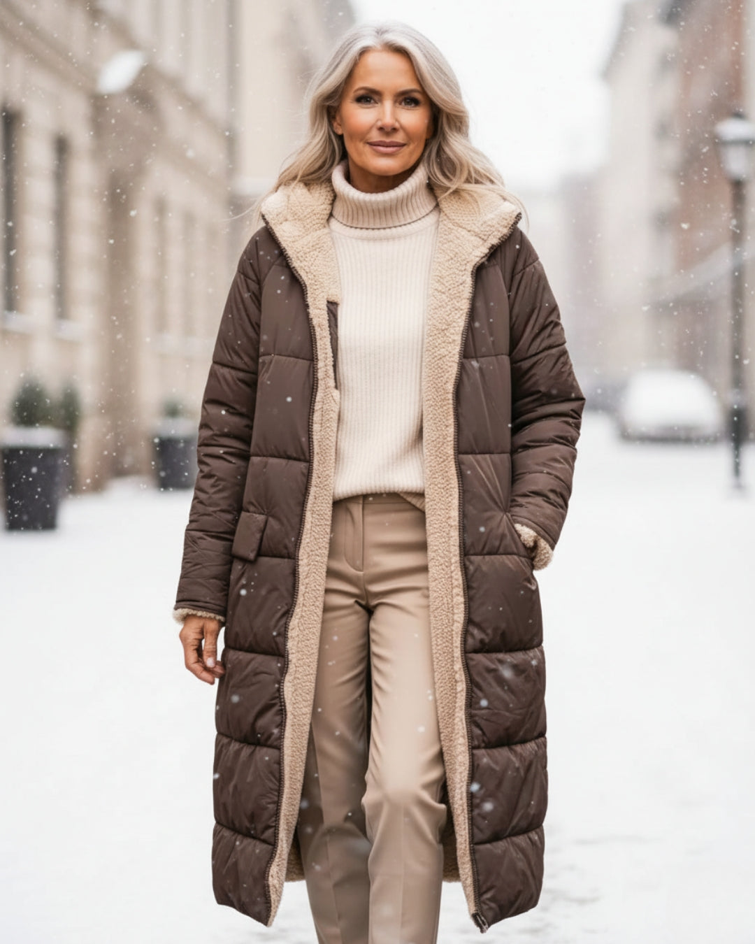 ELEANOR | REVERSIBLE HOODED COAT