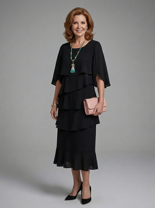 Maelis | Midi Dress Layered