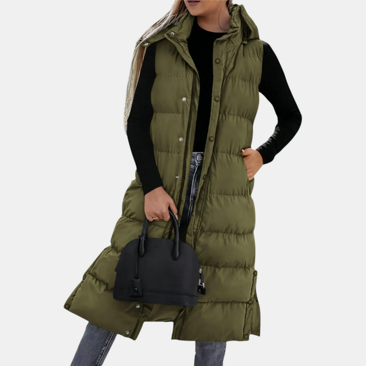 CASSIE | HOODED LONGLINE GILET