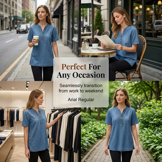 Reagan | Casual Denim Tunic