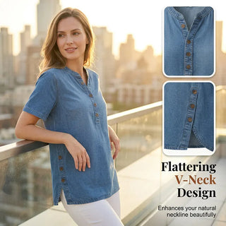 Reagan | Casual Denim Tunic