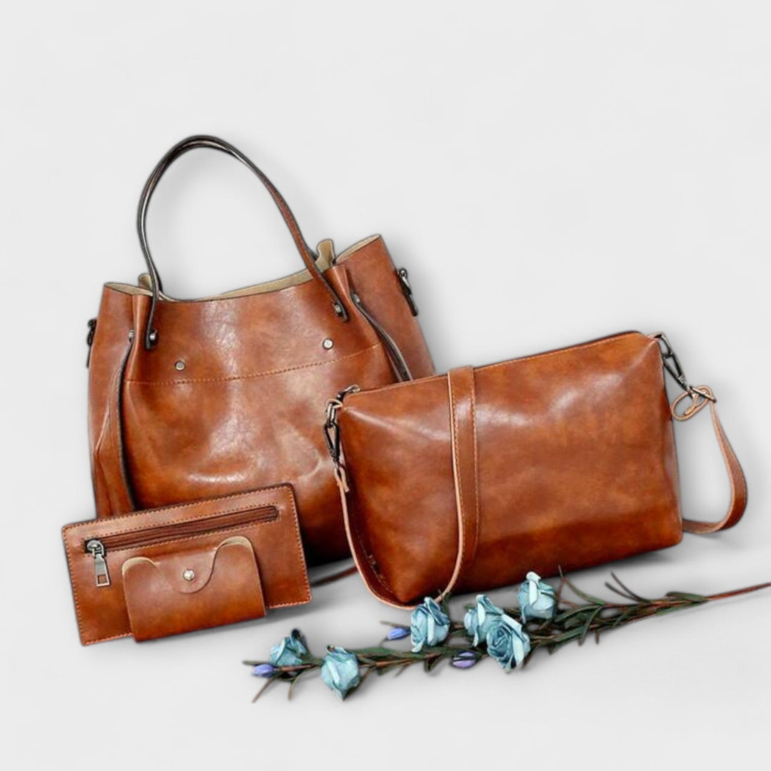 OLIVIA | 4-PIECE VINTAGE BAG SET