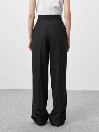 Black high-waisted pants