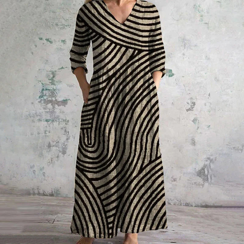 Ayla | Retro Striped Dress