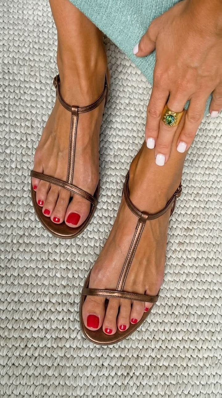 Elara | Jeweled Flat Sandals