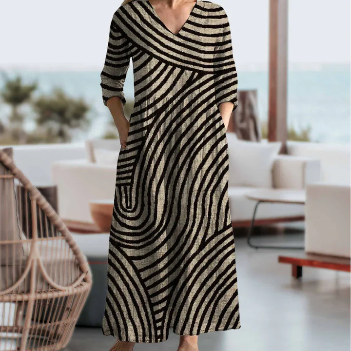 Ayla | Retro Striped Dress