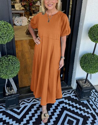 Odette | Puff-Sleeve Maxi Flattering