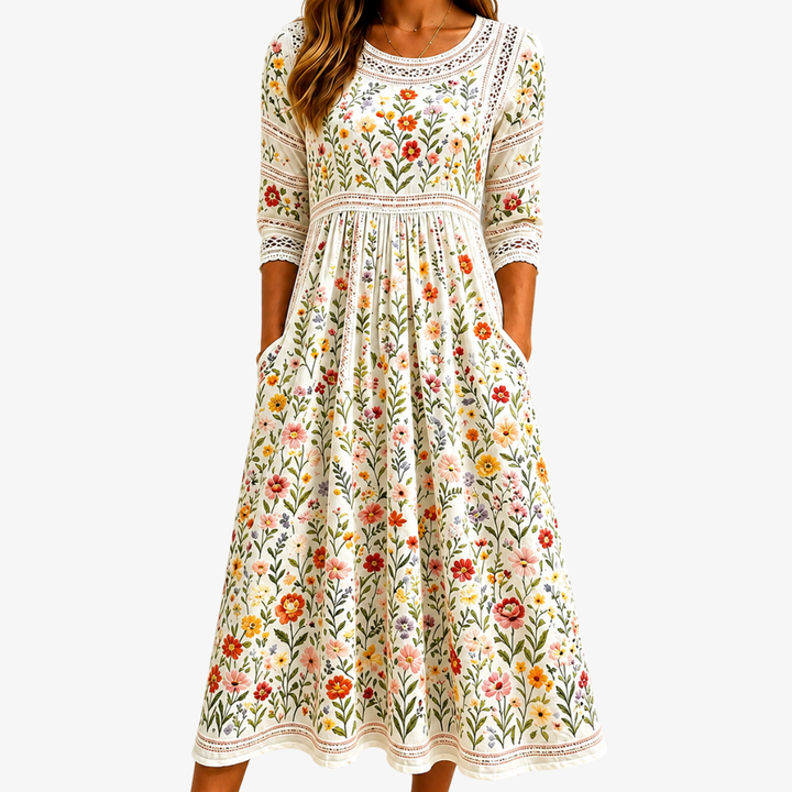 WILDFLOWERS | LACE MIDI DRESS FOR WOMEN
