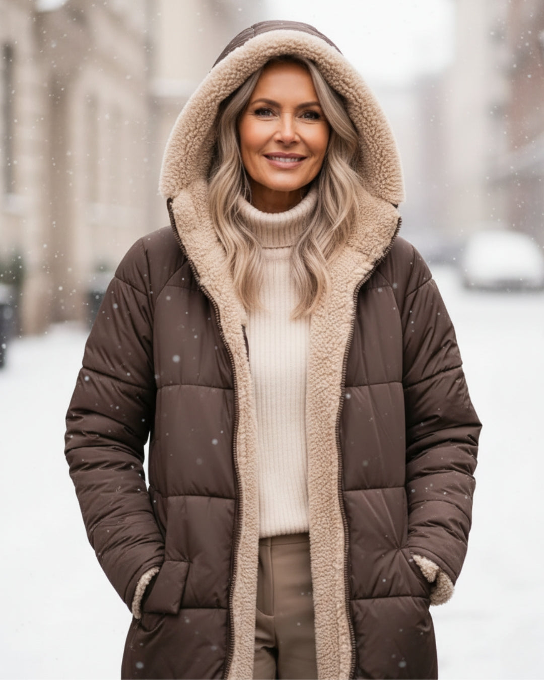 ELEANOR | REVERSIBLE HOODED COAT
