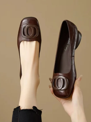 MISSY | SQUARE TOE FLATS