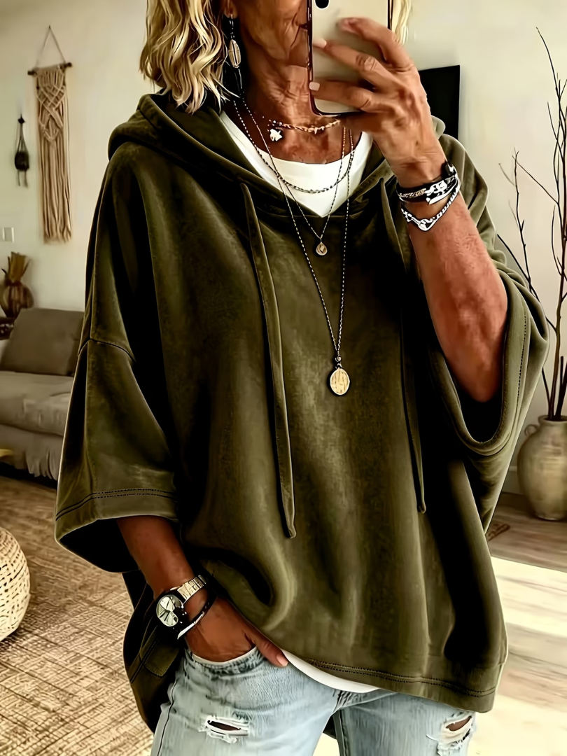 NOEMI | OVERSIZED HOODED TOP