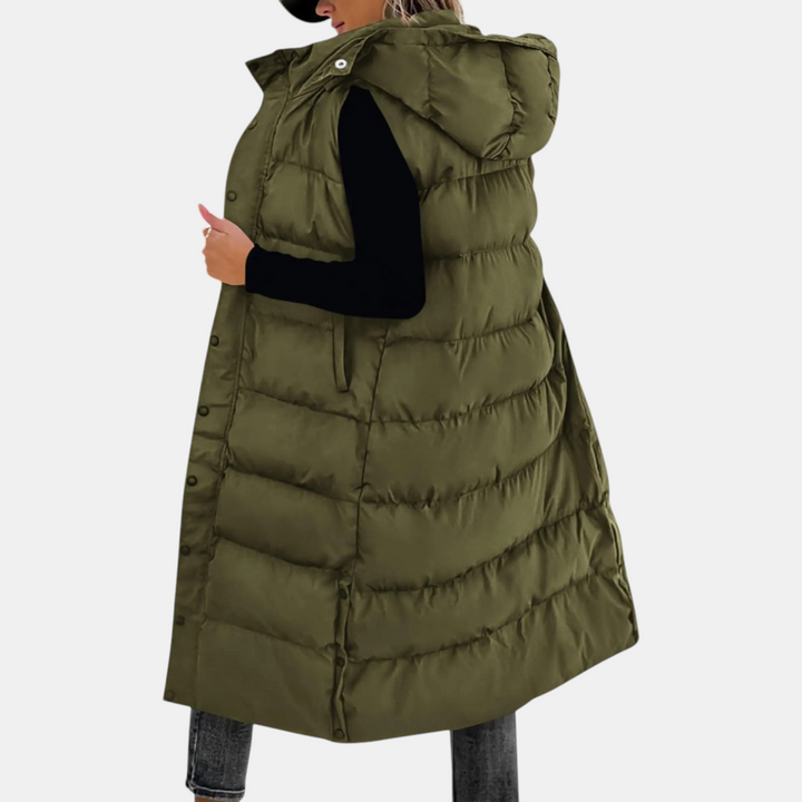 CASSIE | HOODED LONGLINE GILET