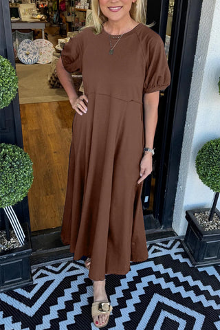 Odette | Puff-Sleeve Maxi Flattering