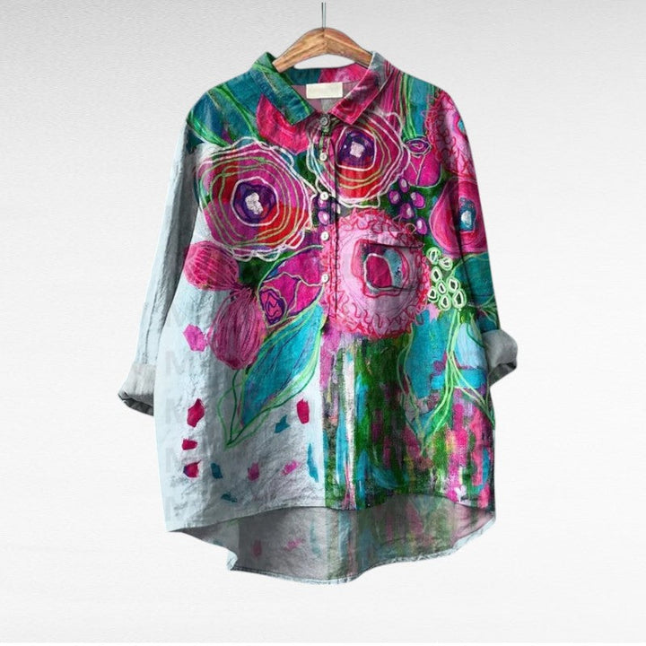 Esmee™ | Artistic Floral Blouse
