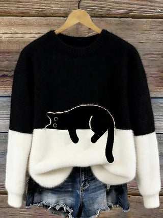 SALLY | CAT PRINT JUMPER
