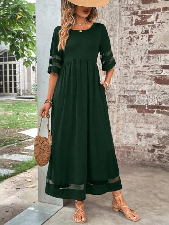 Aubrey™ – Flattering Tummy-Smoothing Midi Dress