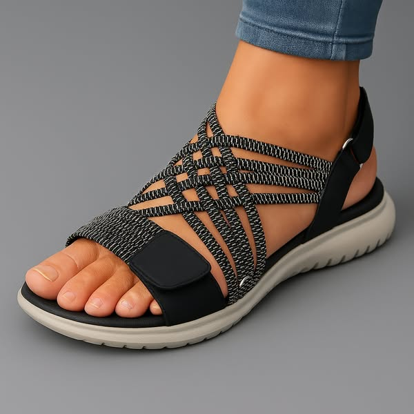 Anne Orthopedic Comfort Sandals - Black