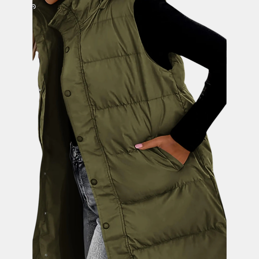 CASSIE | HOODED LONGLINE GILET