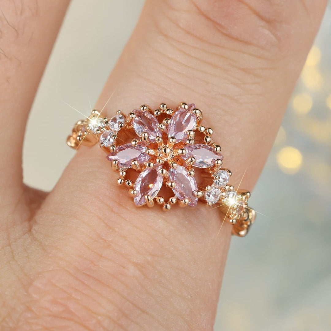 PIA | PINK AND GOLD TONE RADIANCE RING