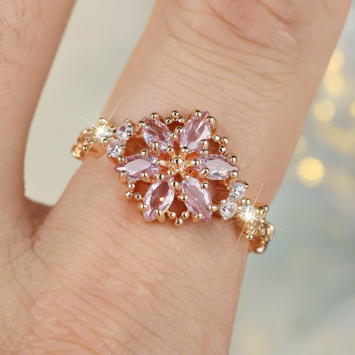 PIA | PINK AND GOLD TONE RADIANCE RING