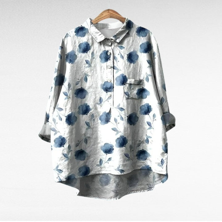 Solene™ | Elegant Floral Blouse