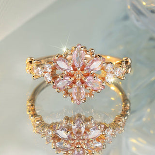 PIA | PINK AND GOLD TONE RADIANCE RING